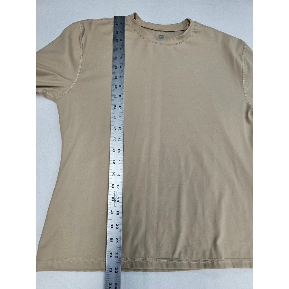 Uncia Active Womens Long Sleeve Athletic Top 2XL Grey Tan Performance Shirt 2 Pk